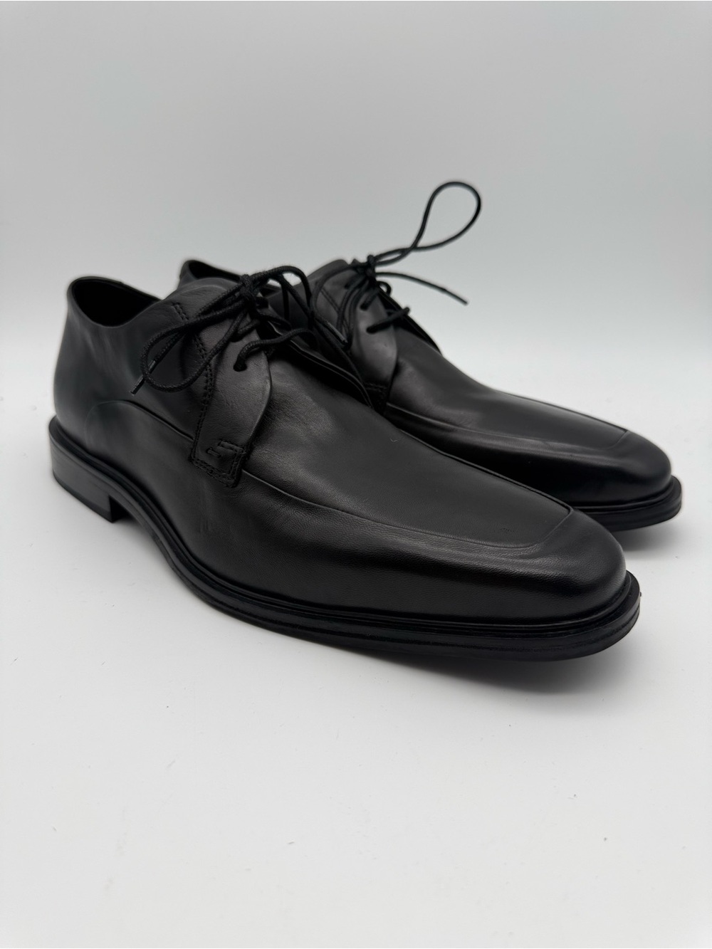 BRAND NEW Cole Haan NikeAir Jackson C09423 Black Leather Apron Toe Oxfords Sz 9M